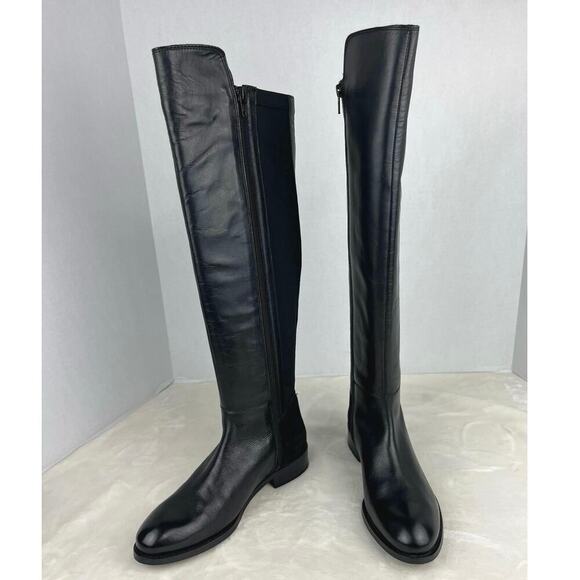 Luichiny Trend Lee Black‎ Leather Stretch Panel
Over The Knee 50/50 Zip Boots 7 - Picture 1 of 16